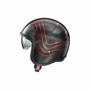 Premier helmets Apjetvi6carpce00xs vintage platina kiadás szén -sisak Nyitott bukósisak 1