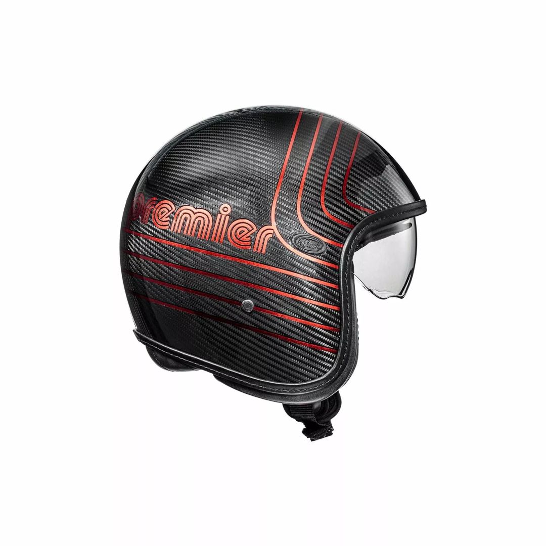 Premier helmets Apjetvi6carpce00xl vintage platina kiadás szén -sisak Nyitott bukósisak 3