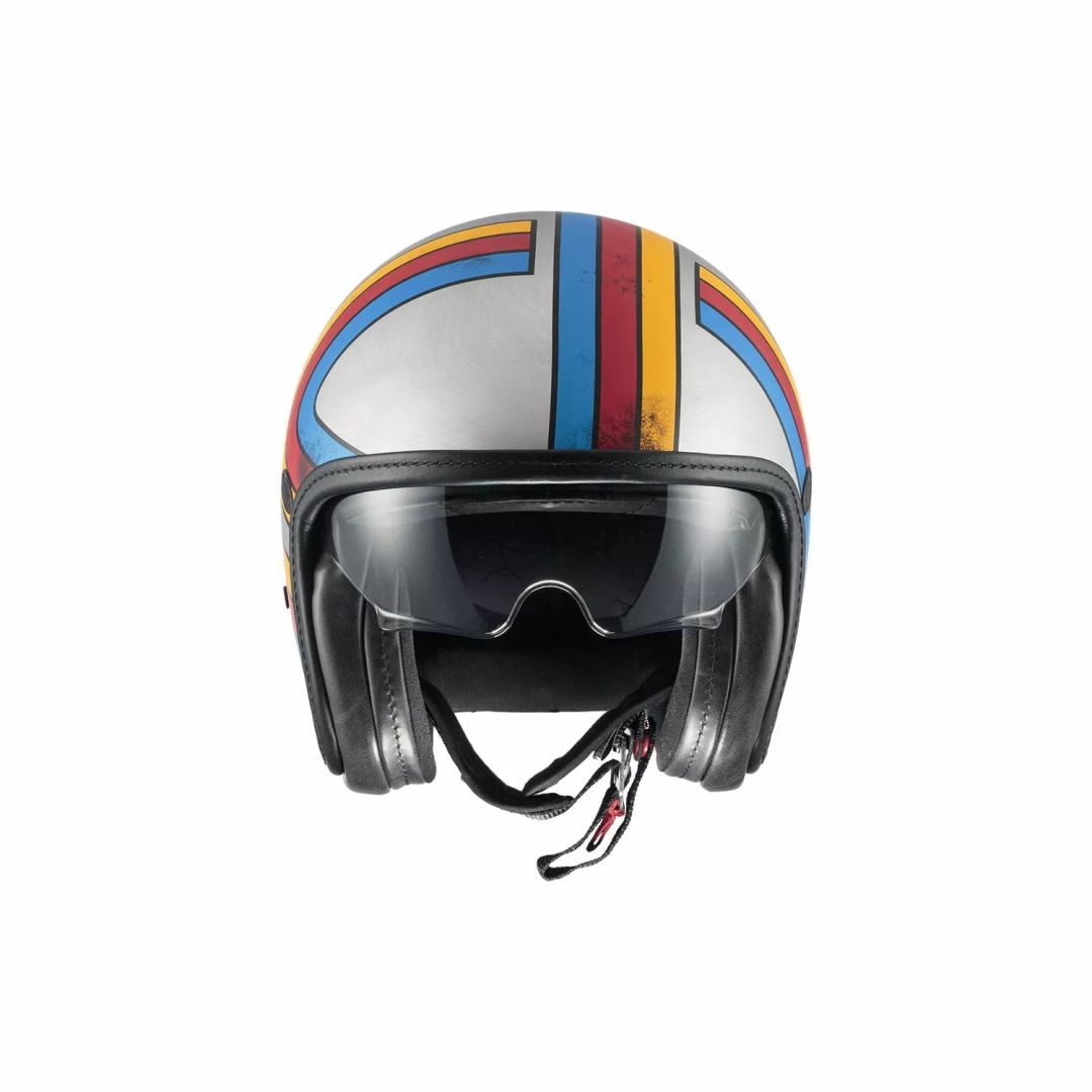 Premier helmets Apjetvi6fibpex000s vintage platina kiadás bukóSISAK Nyitott bukósisak 3