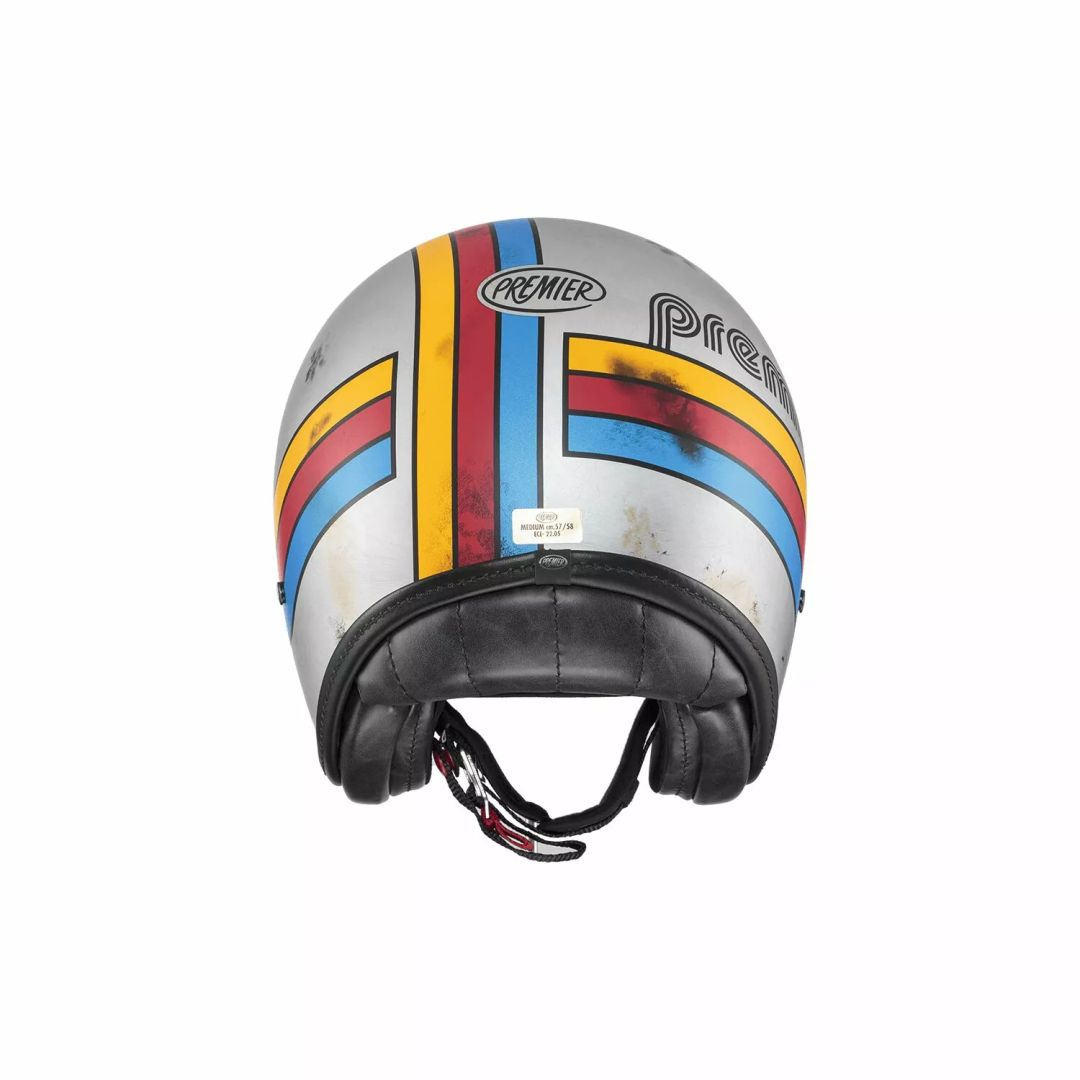 Premier helmets Apjetvi6fibpex000s vintage platina kiadás bukóSISAK Nyitott bukósisak 5