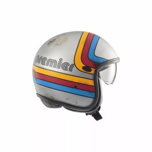 Premier helmets Apjetvi6fibpex000s vintage platina kiadás bukóSISAK Nyitott bukósisak 4