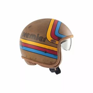 Premier helmets Apjetvi6fibpbo000m vintage platina kiadás bukóSISAK Nyitott bukósisak 3