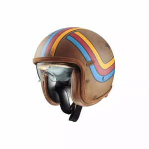 Premier helmets Apjetvi6fibpbo00xl vintage platina kiadás bukóSISAK Nyitott bukósisak