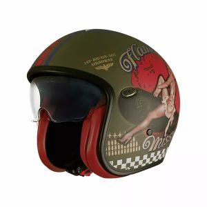 Premier helmets Apjetvi6fibupm000l vintage pin up bukóSISAK Nyitott bukósisak
