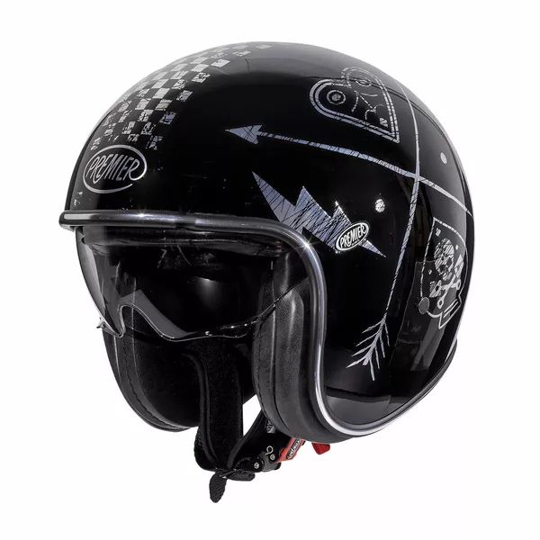 Premier helmets Apjetvi6fibnxs00xl vintage nx bukóSISAK Nyitott bukósisak 0