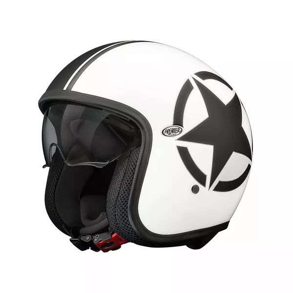 Premier helmets Apjetvi6fibst8000s vintage csillag bukóSISAK Nyitott bukósisak 0