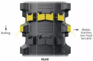 Michelin 871319 Starcross 6 sár gumiabroncs Motorkerékpár gumiabroncs 5