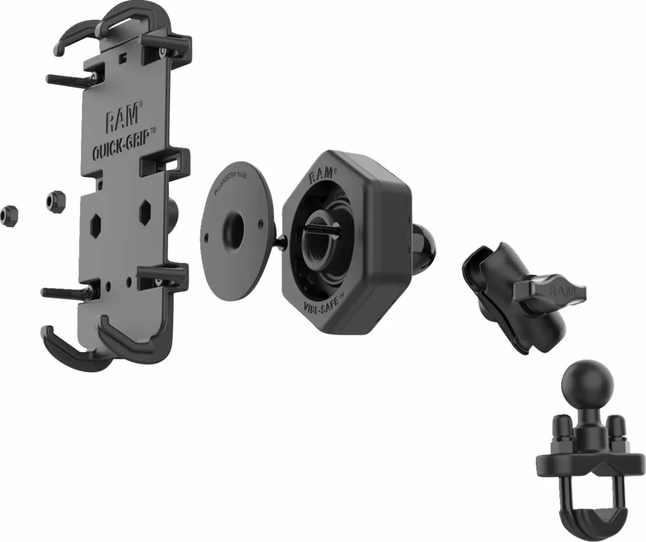 Ram mounts RAM-B-149Z-A-PD4-462 Quick Grip telefontartó U-csavaros talppal Hardware & Accessories 2