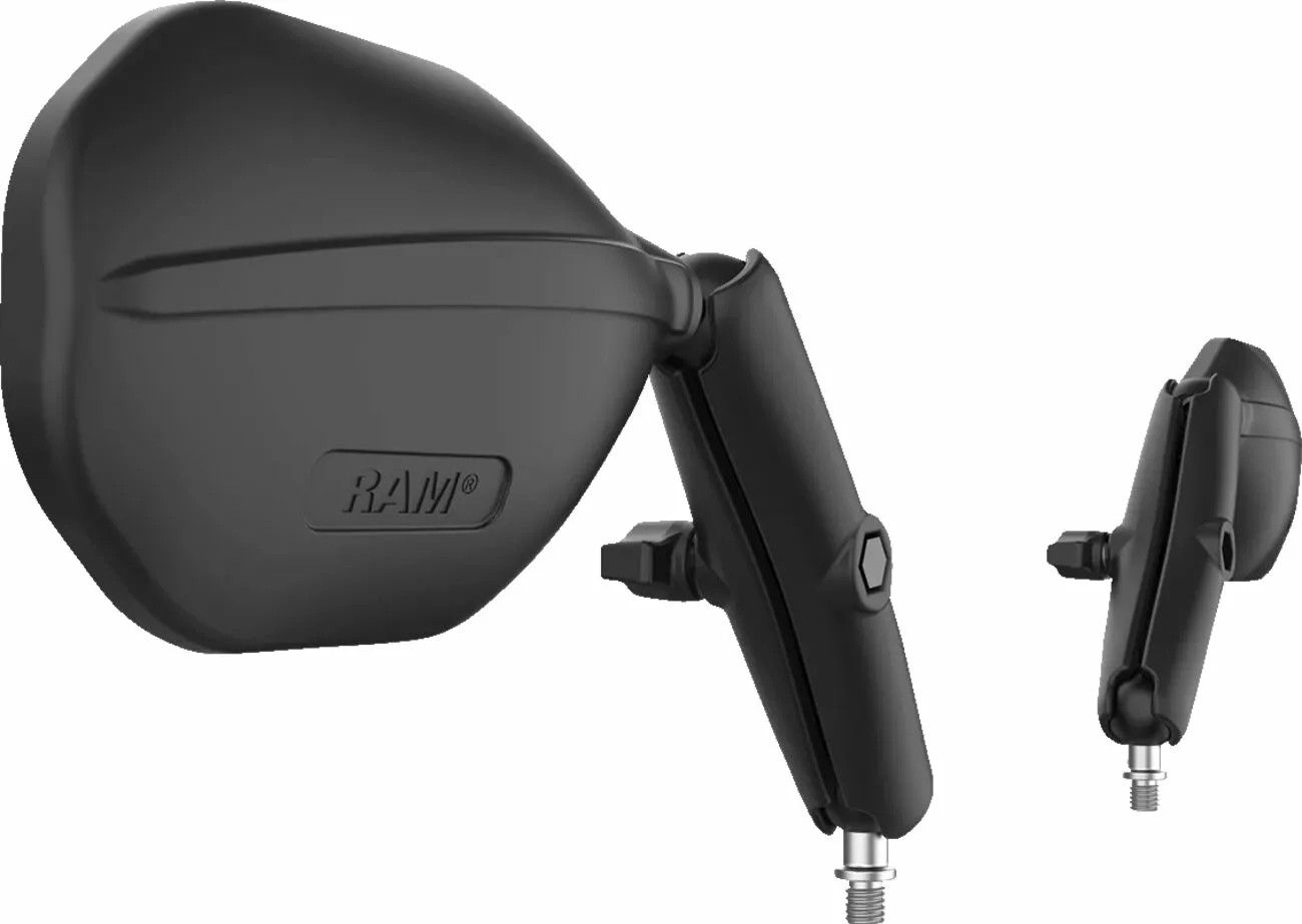 Ram mounts RAM-B-349-C-465RL Tough-Mirror™ készlet M10-1,25 alapokkal - Hosszú kar Visszapillantó tükör 2