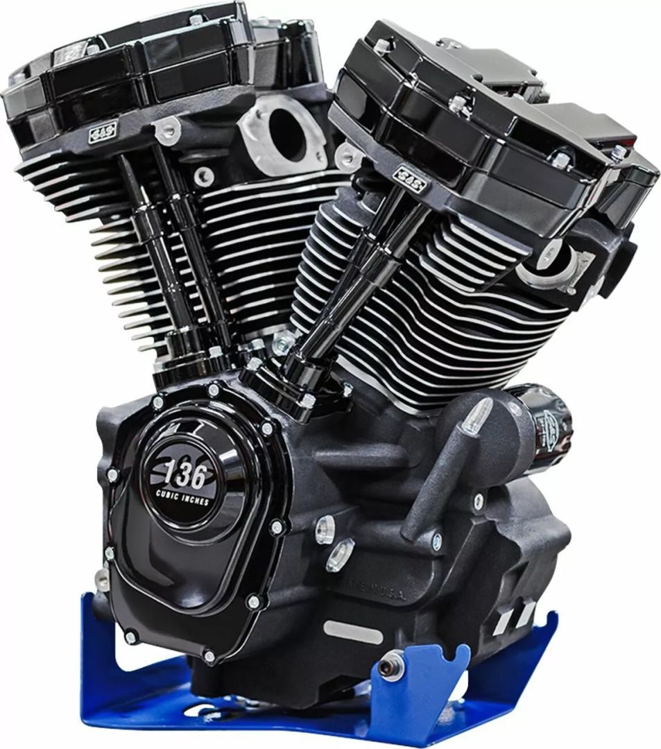 S&s cycle 310-1289 MK136 Black Edition motor 550G kamerával Motorblokk alkatrész 0