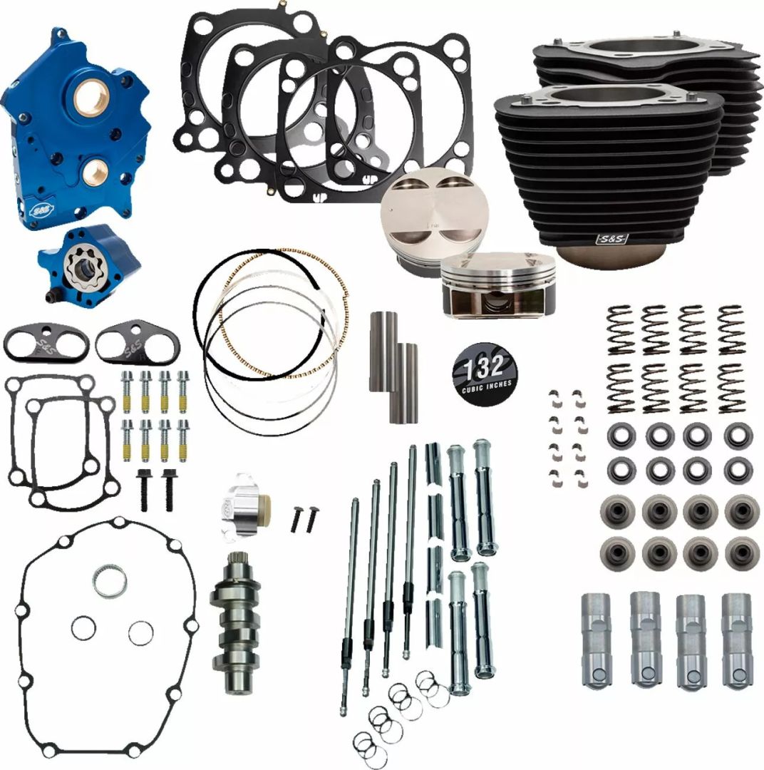 S&s cycle 310-1233 132" Power Package Motor Performance Kit Motorblokk alkatrész 0