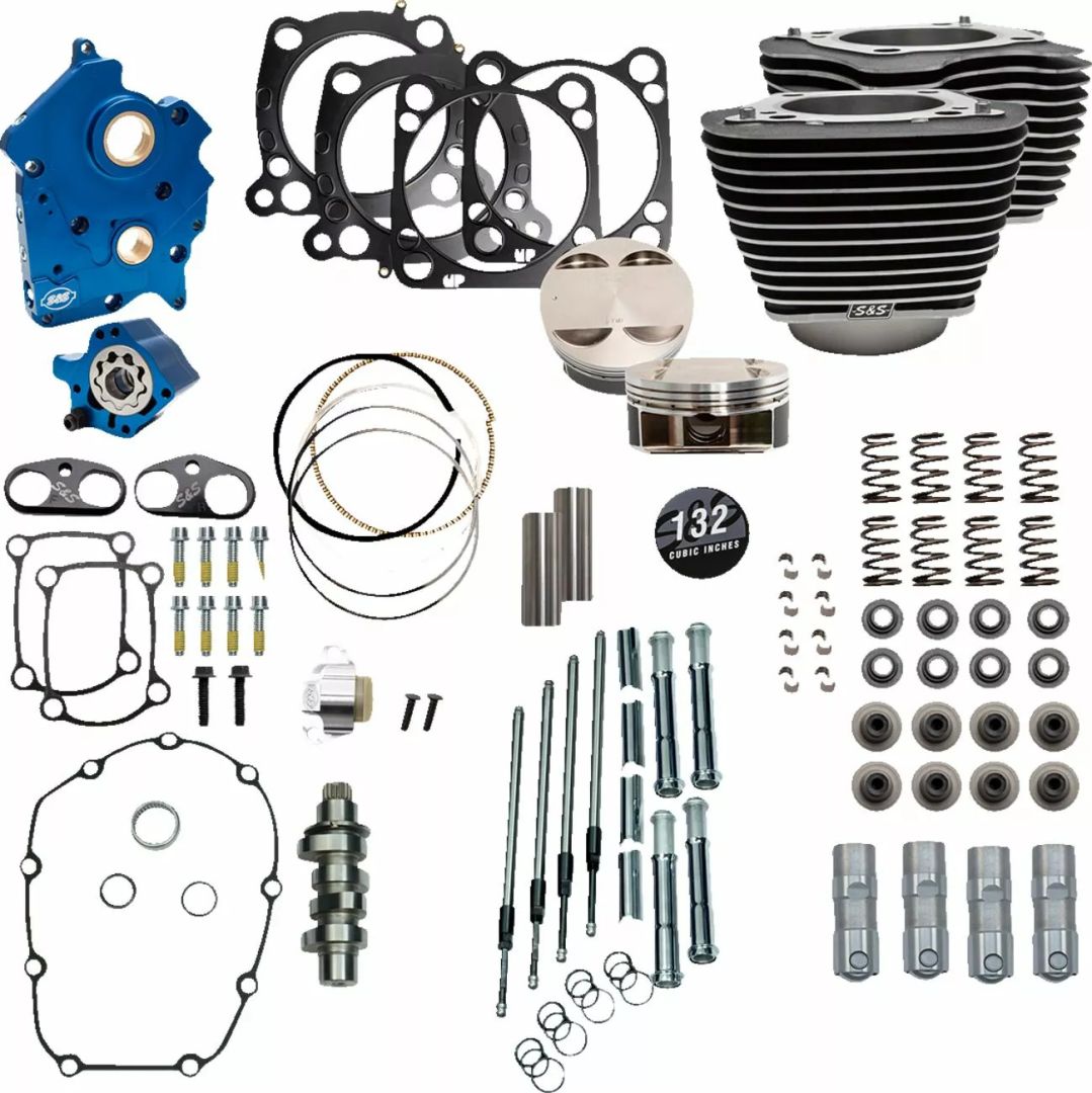 S&s cycle 310-1231 132" Power Package Motor Performance Kit Motorblokk alkatrész 0