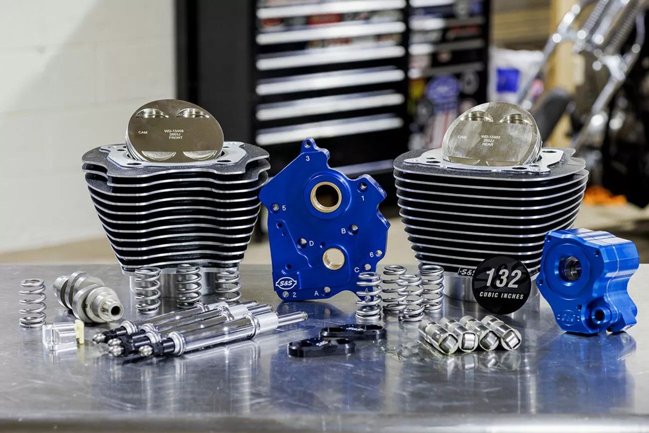 S&s cycle 310-1237 132" Power Package Motor Performance Kit Motorblokk alkatrész 1