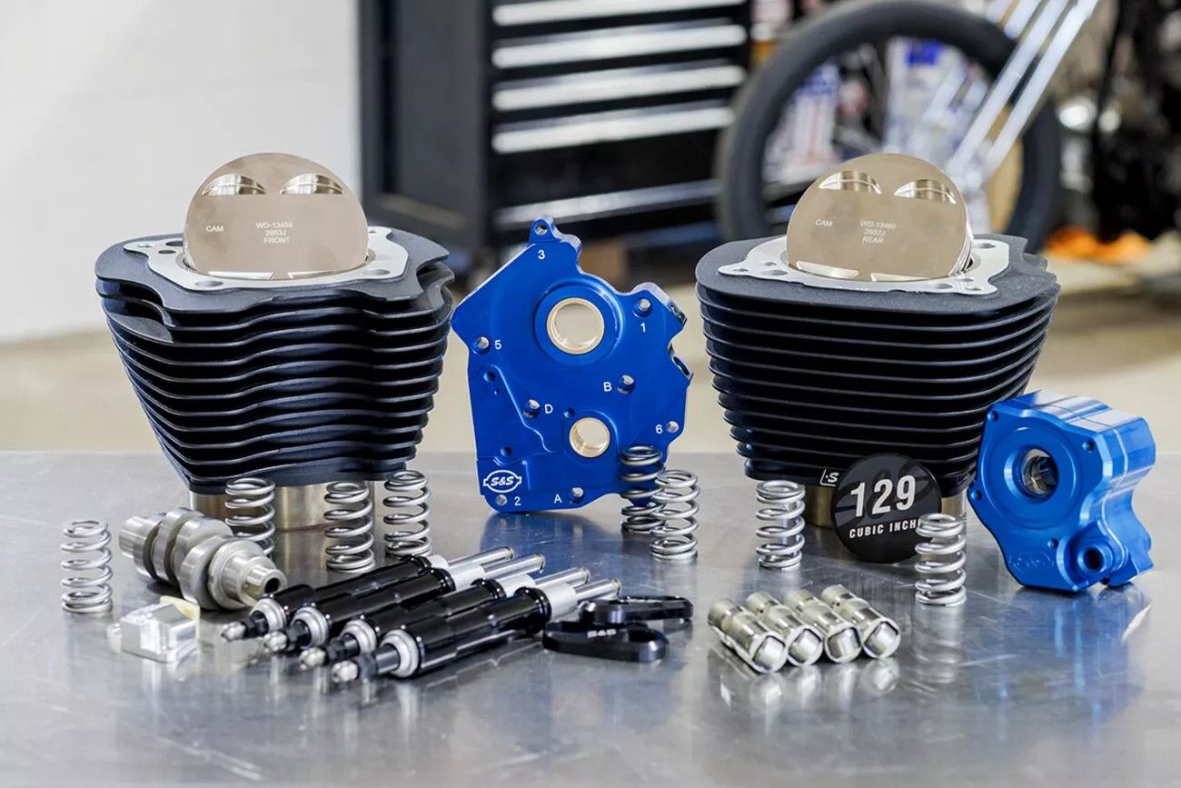 S&s cycle 310-1226 129" Power Package Motor Performance Kit Motorblokk alkatrész 1