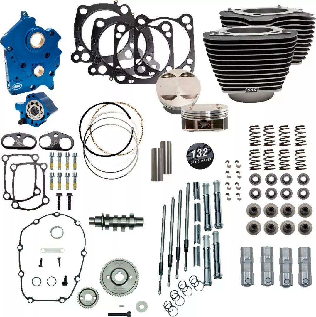 S&s cycle 310-1230 132" Power Package Motor Performance Kit Motorblokk alkatrész 0