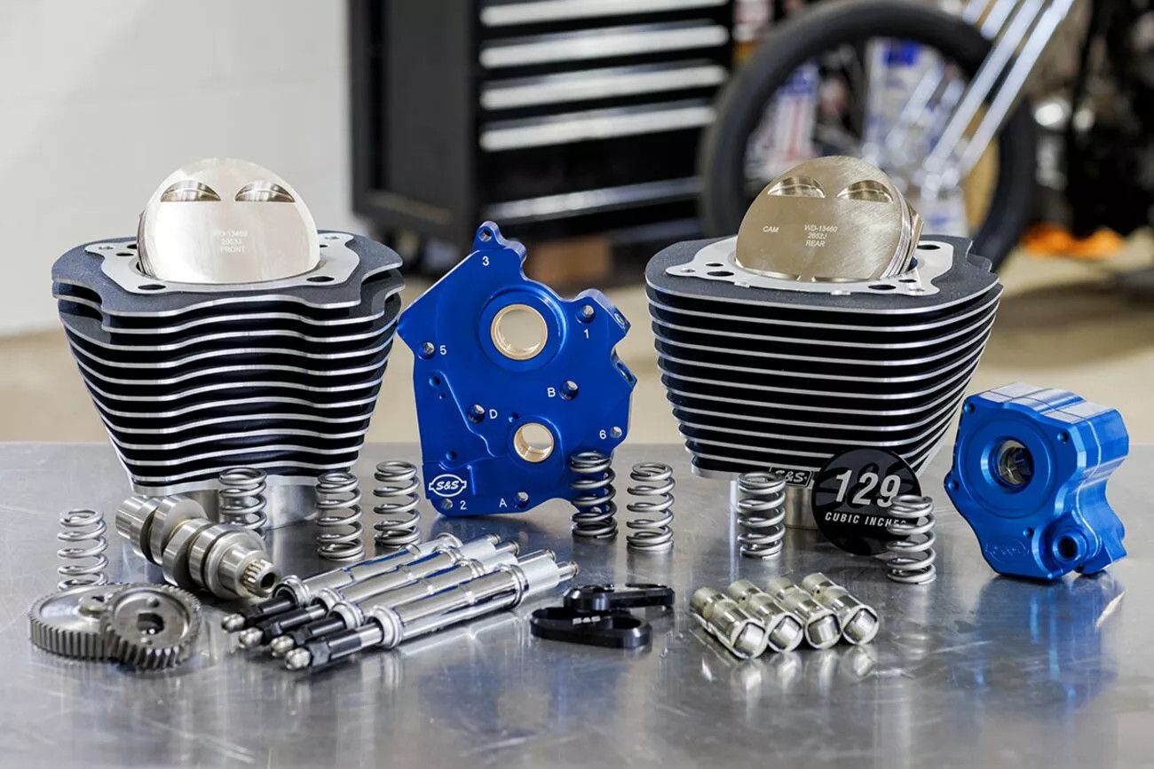 S&s cycle 310-1224 129" Power Package Motor Performance Kit Motorblokk alkatrész 1