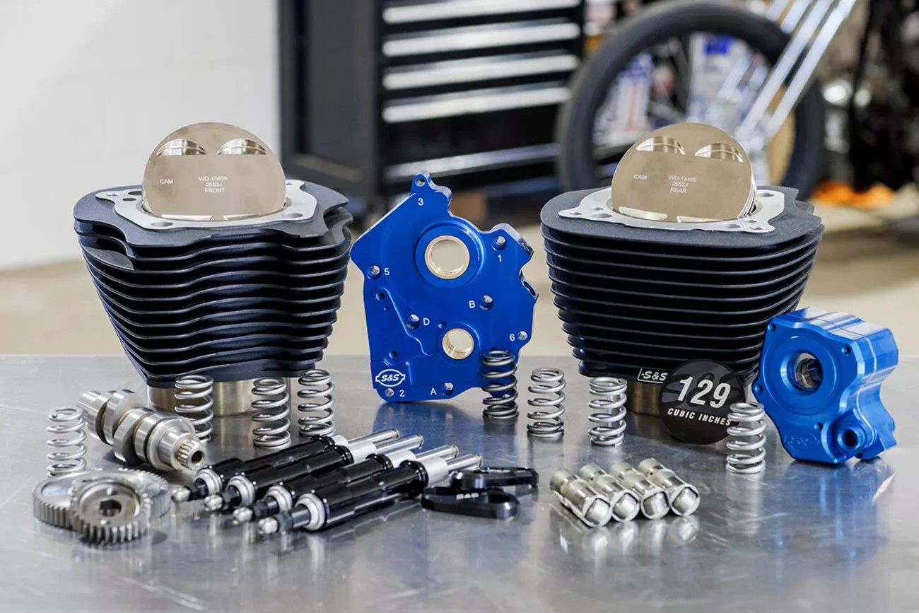 S&s cycle 310-1228 129" Power Package Motor Performance Kit Motorblokk alkatrész 1