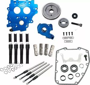 S&amp;s cycle 310-1266 Cam Chest Kit bütyök nélkül a Gear Drive Twin Cam számára Alkatrész