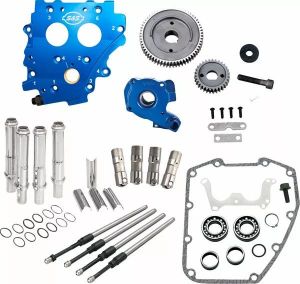 S&amp;s cycle 310-1267 Cam Chest Kit bütyök nélkül a Gear Drive Twin Cam számára Alkatrész