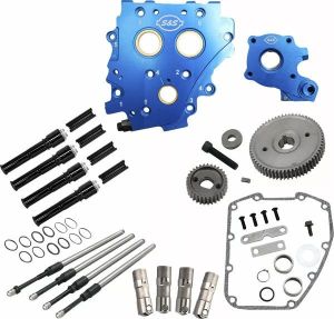 S&amp;s cycle 310-1268 Cam Chest Kit bütyök nélkül a Gear Drive Twin Cam számára Alkatrész