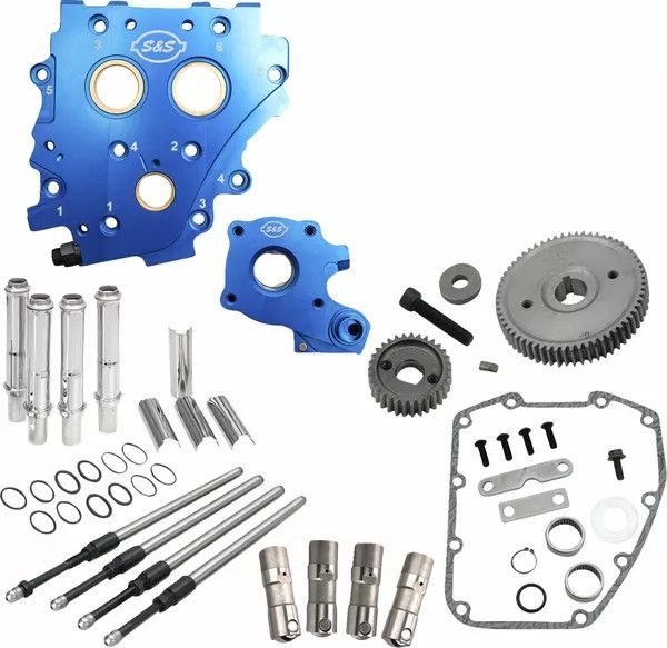 S&s cycle 310-1269 Cam Chest Kit bütyök nélkül a Gear Drive Twin Cam számára Motorblokk alkatrész 0