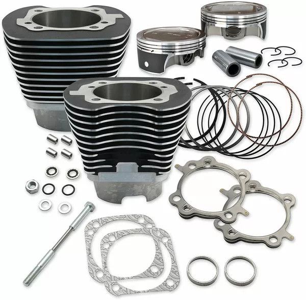 S&s cycle 910-0324 124" Henger és dugattyú készlet Motorblokk alkatrész 0