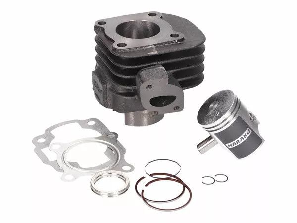 Naraku NK100.30.2 hengerkészlet 50cc, 10mm-es dugattyúcsap a Minarelli vízszintes AC-hez Motorblokk alkatrész 0