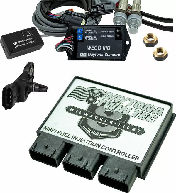Daytona twin tec llc 17812 üzemanyag-befecskendező elektronikus vezérlőmodul készlet Karburátor tuning, Jet Kit és alkatrészei 0