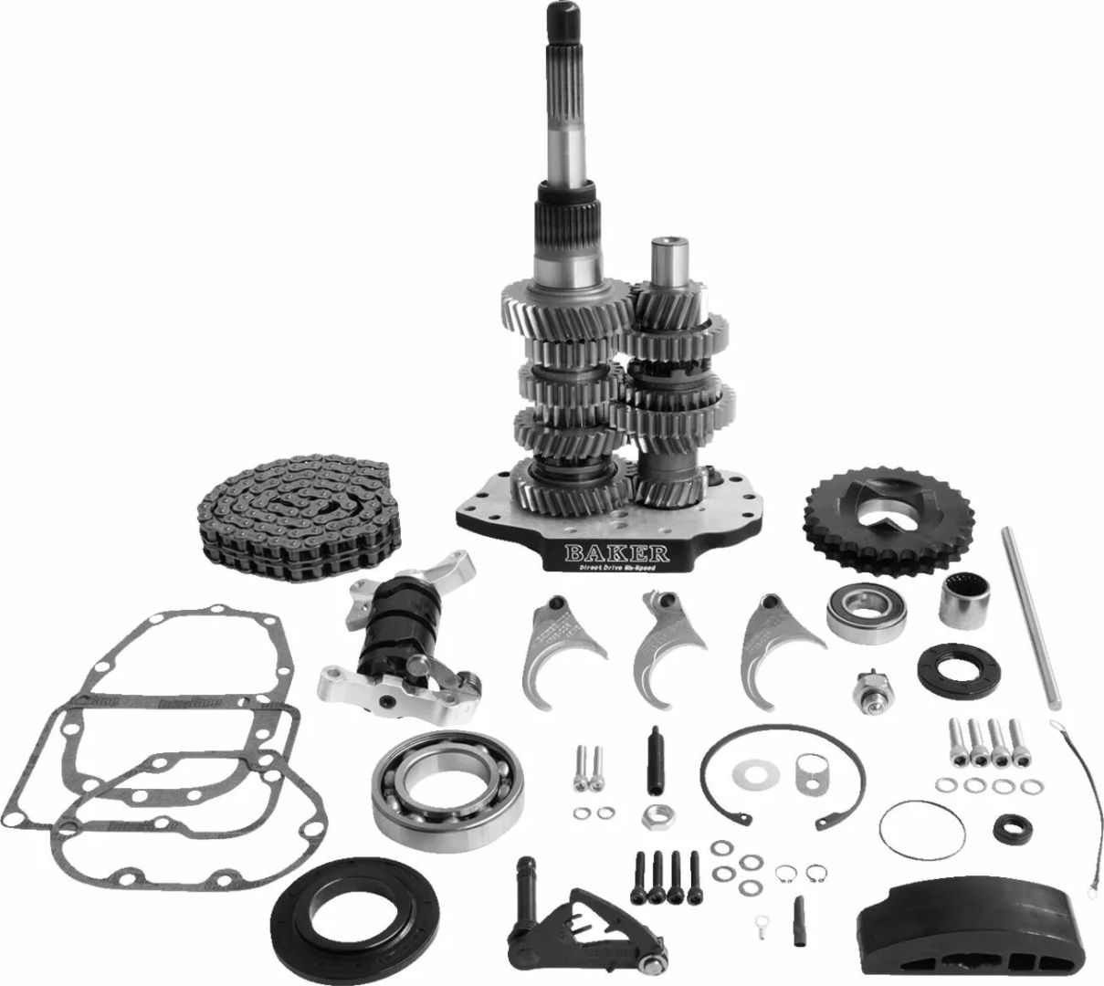 Baker drivetrain DD6-411L-03 Közvetlen meghajtású 6 sebességes sebességváltó készlet Kuplung, váltó és hajtás alkatrész 0