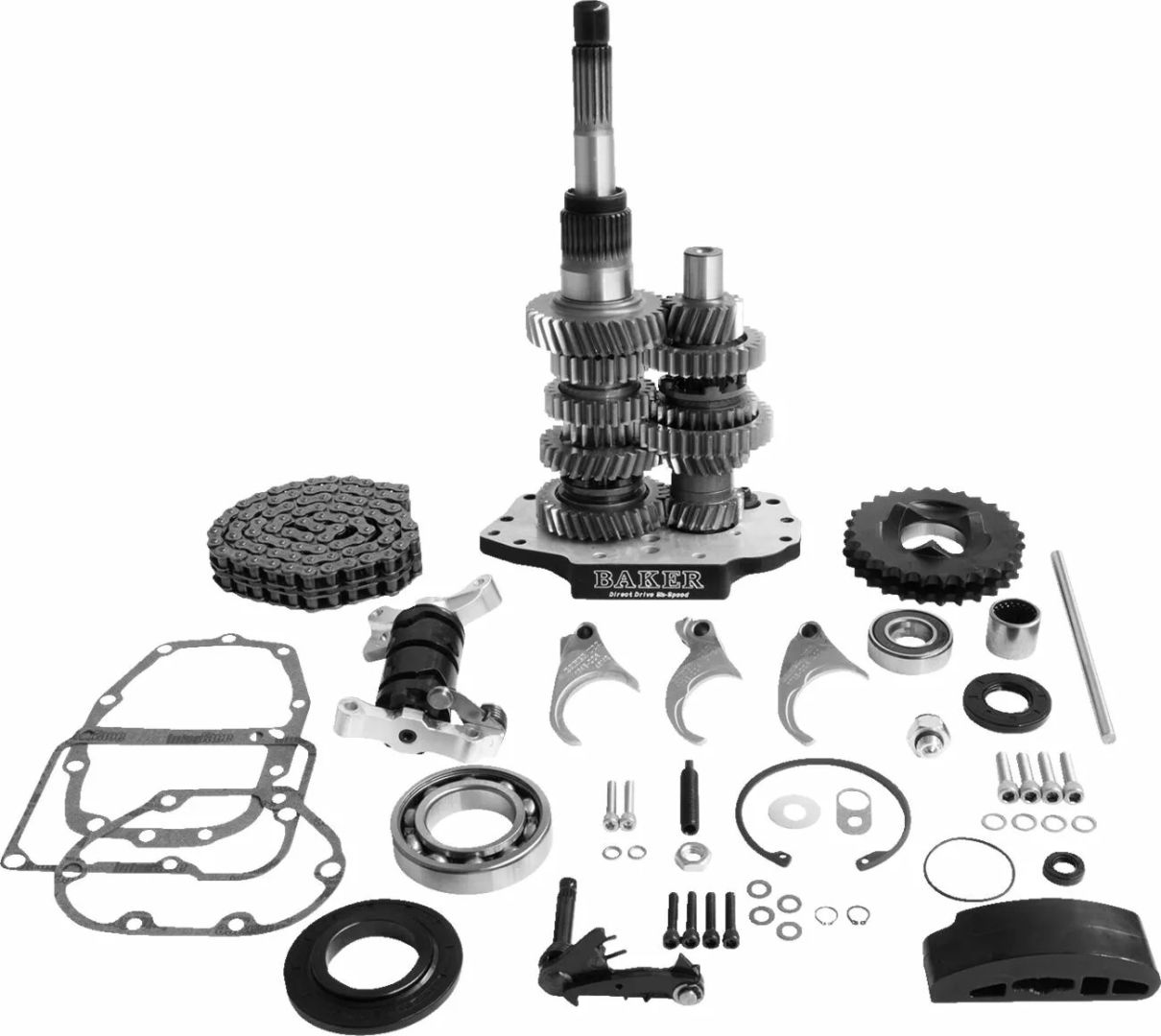 Baker drivetrain DD6-411PL-03 Közvetlen meghajtású 6 sebességes sebességváltó készlet Kuplung, váltó és hajtás alkatrész 0