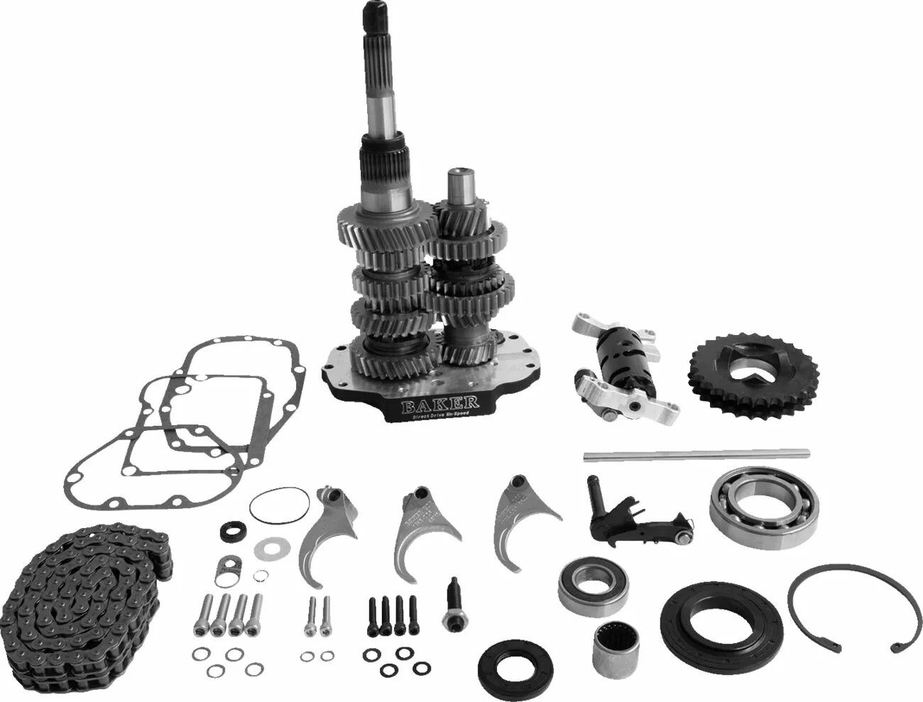 Baker drivetrain DD6-411S-03 Közvetlen meghajtású 6 sebességes sebességváltó készlet Kuplung, váltó és hajtás alkatrész 0