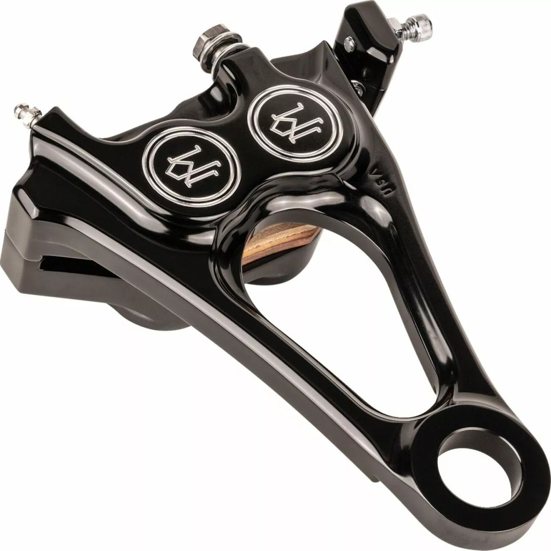 Performance machine (pm) 1256-0084-BM 4 dugattyús differenciálmű furatú hátsó féknyereg Féknyereg és tuning féknyereg kittek 4
