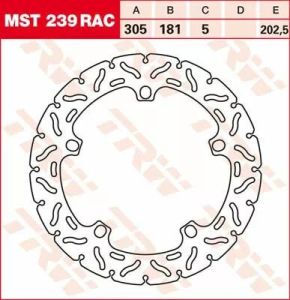 Trw MST239RAC kontúros fix fékrotor Féknyereg és tuning féknyereg kittek