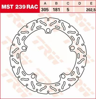 Trw MST239RAC kontúros fix fékrotor Féknyereg és tuning féknyereg kittek 0