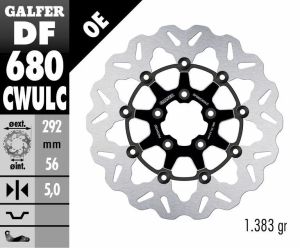 Galfer DF680CWULC Wave® fékrotorok Féknyereg és tuning féknyereg kittek 1