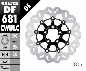 Galfer DF681CWULC Wave® fékrotorok Féknyereg és tuning féknyereg kittek 1