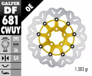 Galfer DF681CWUY Wave® fékrotorok Féknyereg és tuning féknyereg kittek 1