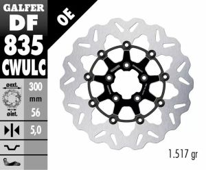 Galfer DF835CWULC Wave® fékrotorok Féknyereg és tuning féknyereg kittek 1