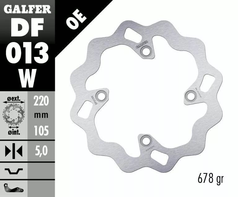 Galfer DF013W Wave® fékrotor Fék Tuning alkatrészek 1