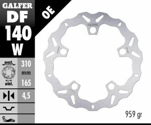 Galfer DF140W Wave® fékrotor Fék Tuning alkatrészek 1