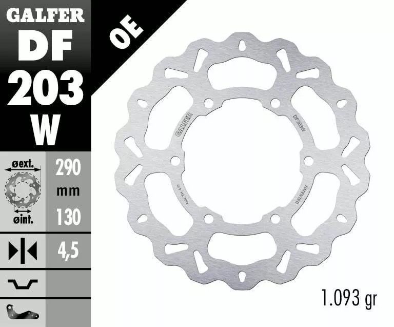 Galfer DF203W Wave® fékrotor Fék Tuning alkatrészek 1