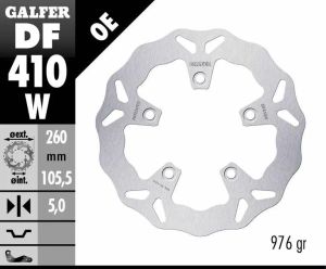 Galfer DF410W Wave® fékrotor Fék Tuning alkatrészek 1