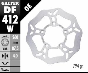Galfer DF412W Wave® fékrotor Fék Tuning alkatrészek 1