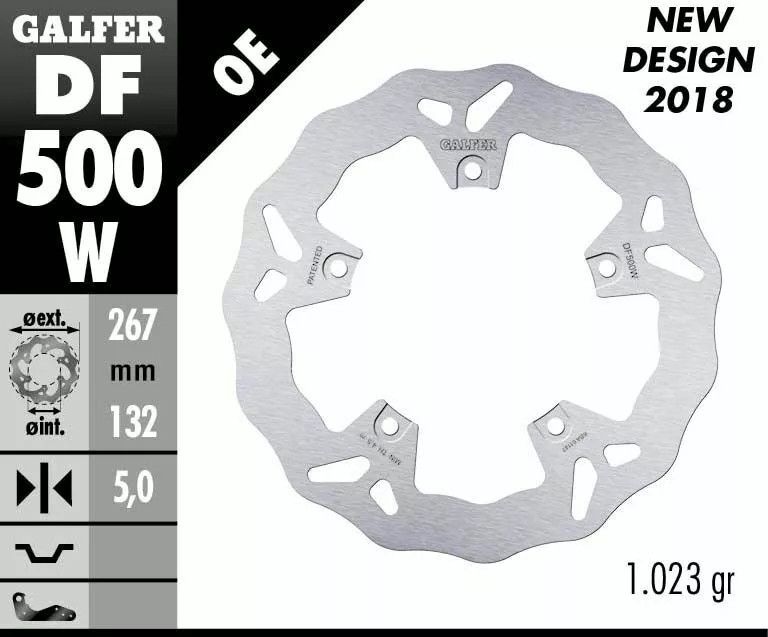 Galfer DF500W Wave® fékrotor Fék Tuning alkatrészek 1