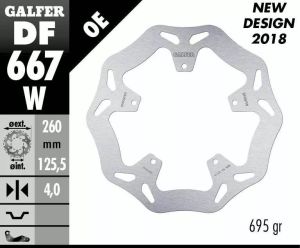 Galfer DF667W Wave® fékrotor Fék Tuning alkatrészek 1