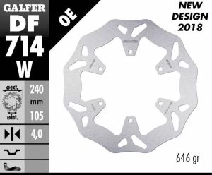 Galfer DF714W Wave® fékrotor Fék Tuning alkatrészek 1