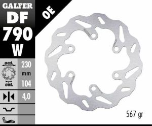 Galfer DF790W Wave® fékrotor Fék Tuning alkatrészek 1