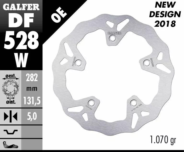 Galfer DF528W Wave® fékrotor Fék Tuning alkatrészek 1