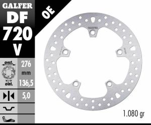 Galfer DF720V fékrotor fix kerek Fék Tuning alkatrészek 1