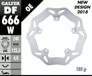 Galfer DF666W Wave® fékrotor Fék Tuning alkatrészek 1
